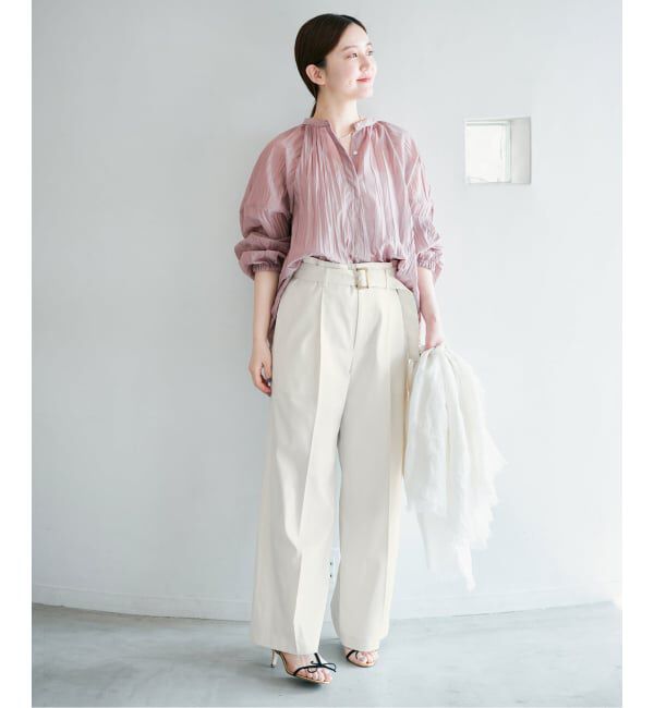 IENA「《予約》ベルテッドチノパンツ」|チノ|