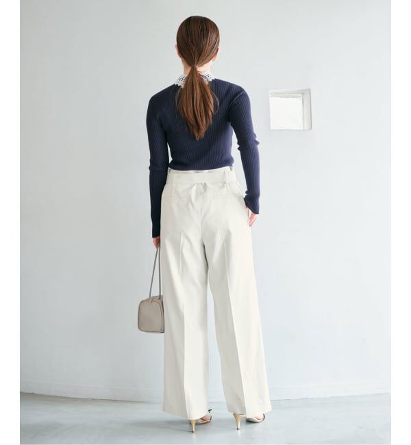 IENA「《予約》ベルテッドチノパンツ」|チノ|