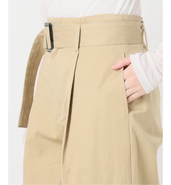 IENA「《予約》ベルテッドチノパンツ」|チノ|