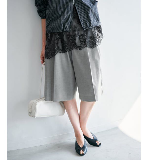 IENA「《予約》ウォッシャブル テーパードハーフスラックス」|その他|