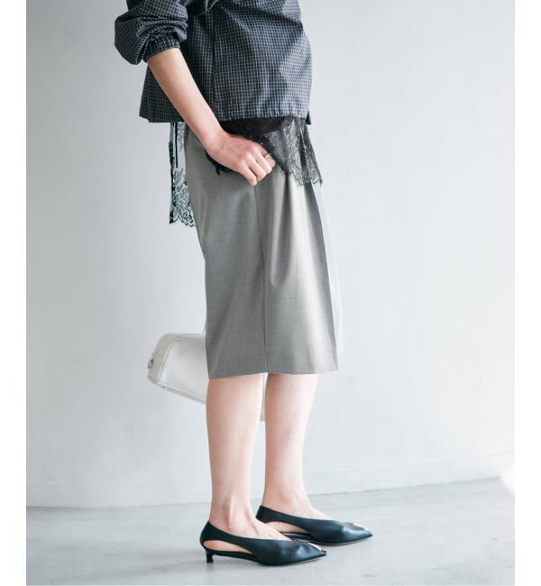 IENA「《予約》ウォッシャブル テーパードハーフスラックス」|その他|