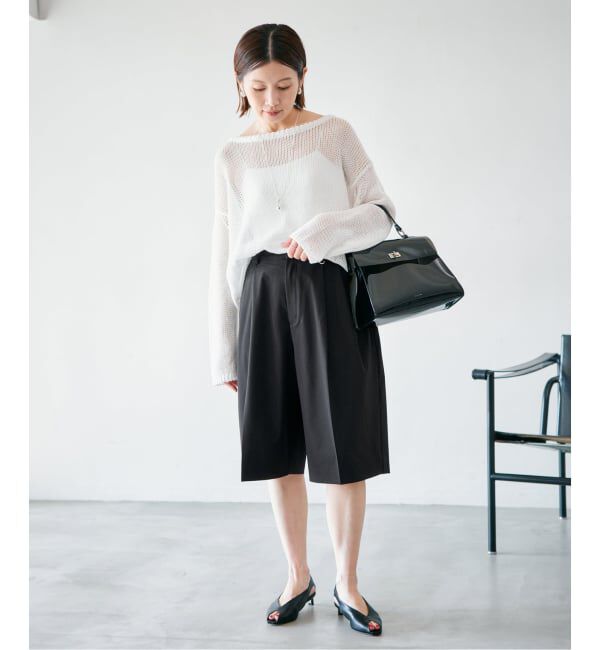 IENA「《予約》ウォッシャブル テーパードハーフスラックス」|その他|