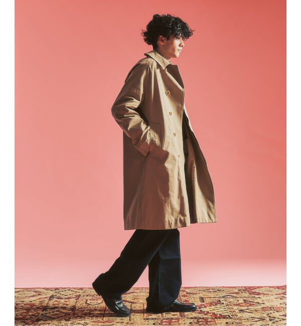 417 EDIFICE「【MOONLIGHT CLOTHING】 Balmacaan coat / バルマカーンコート」|ステンカラーコート|
