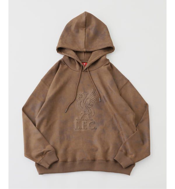 Liverpool FC「【Liverpool FC / リバプール FC】Fake Leather Emboss Hoodie」|パーカー|