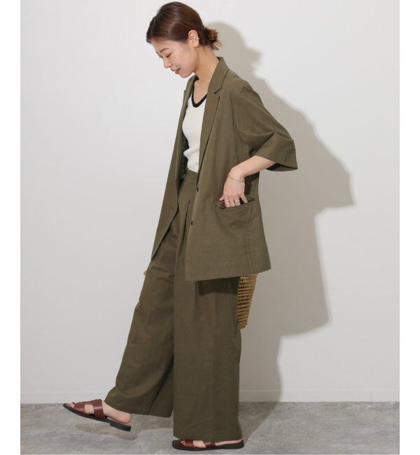 JOURNAL STANDARD relume「《追加》リネンコットンハーフスリーブジャケット」|テーラードジャケット|