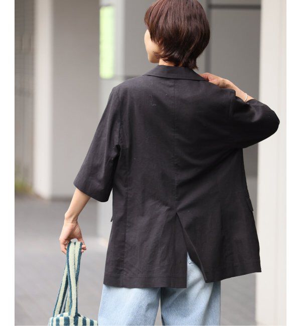 JOURNAL STANDARD relume「《追加》リネンコットンハーフスリーブジャケット」|テーラードジャケット|