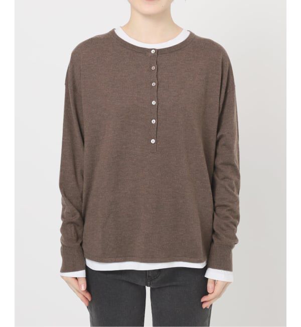 JOURNAL STANDARD relume「［2枚セット］3WAYレイヤードヘンリープルオーバー」|ニット・セーター|