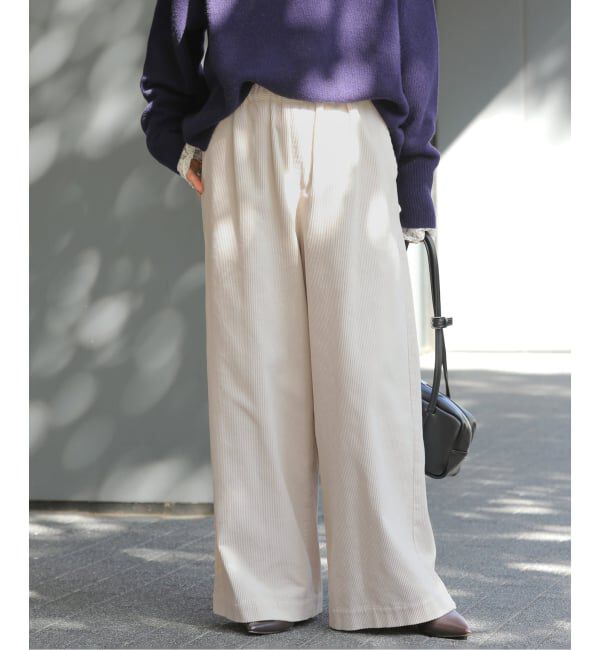 JOURNAL STANDARD relume「コットンコーデュロイイージーワイド」|その他|ホワイト