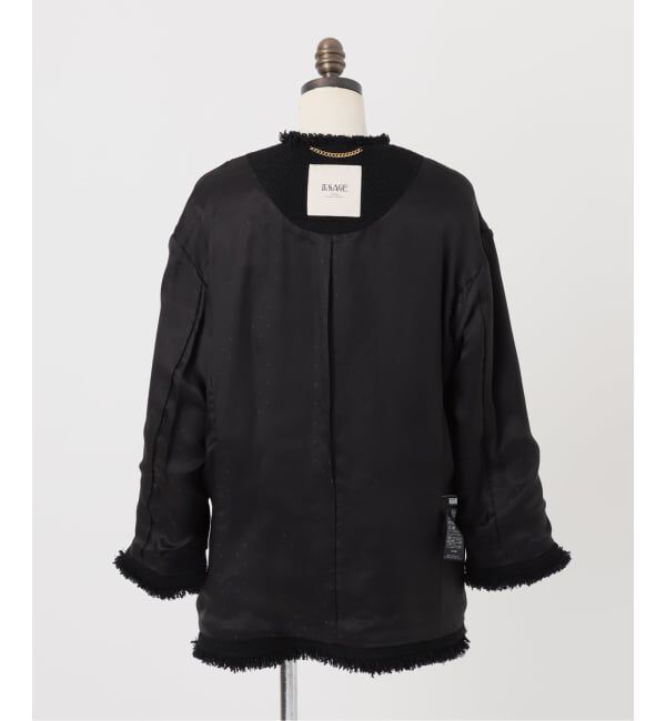 journal standard L'essage「GIOLICAツイードBIGジャケット」|ノーカラージャケット|