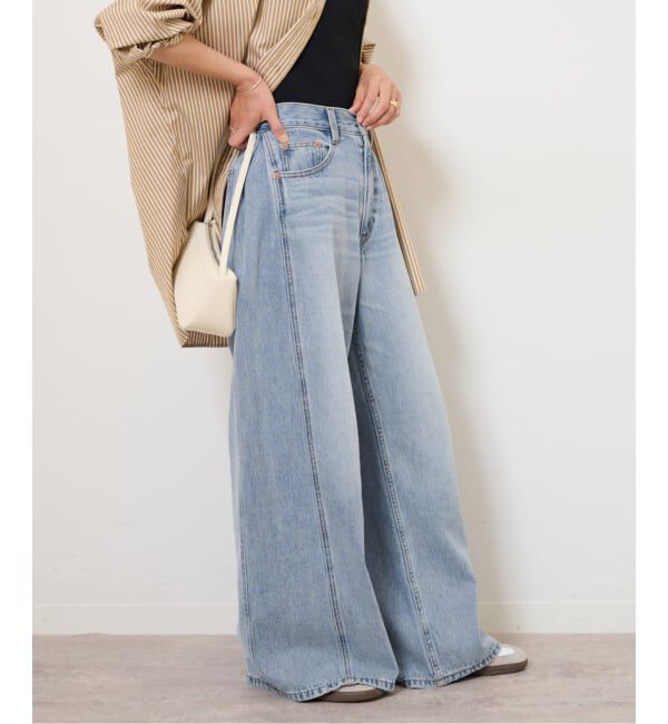 JOURNAL STANDARD relume「サイドタックバギーデニム」|デニム|サックスブルー