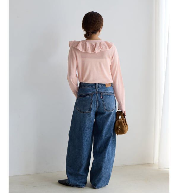 JOURNAL STANDARD「シアーアルパカMIXフリルカーディガン」|カーディガン|