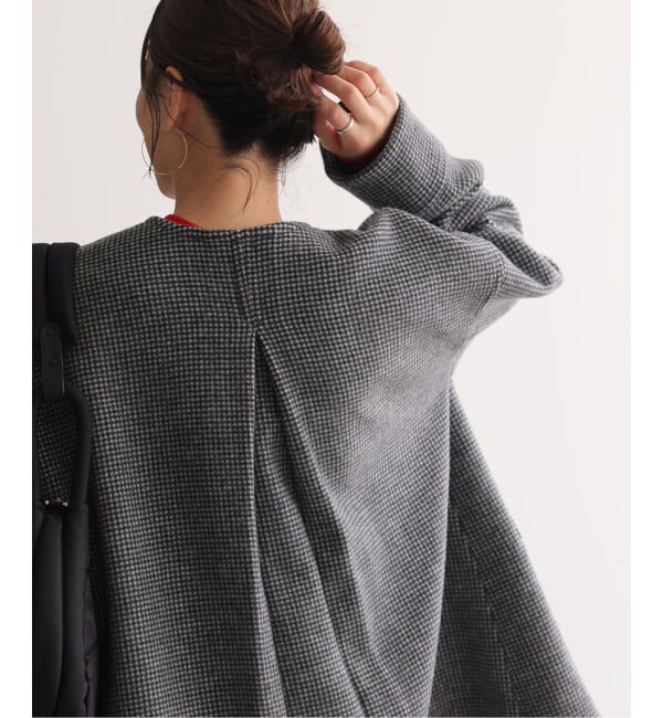 JOURNAL STANDARD「スーパー140ビーバーノーカラーミドルコート」|ノーカラーコート|