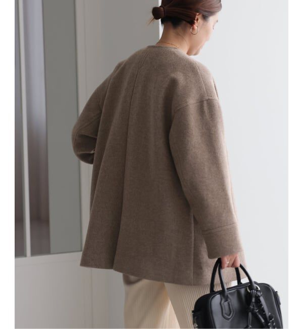 JOURNAL STANDARD「スーパー140ビーバーノーカラーミドルコート」|ノーカラーコート|