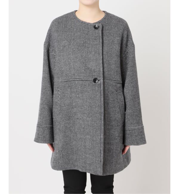 JOURNAL STANDARD「スーパー140ビーバーノーカラーミドルコート」|ノーカラーコート|