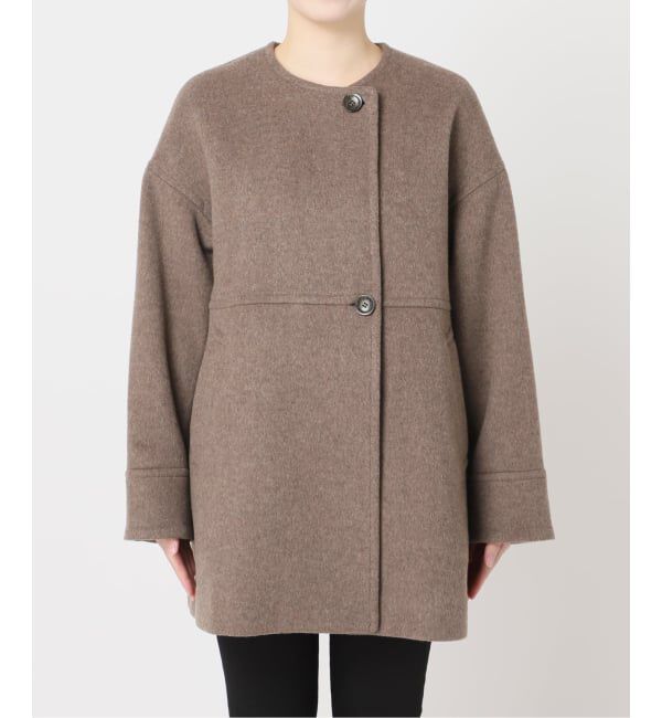 JOURNAL STANDARD「スーパー140ビーバーノーカラーミドルコート」|ノーカラーコート|