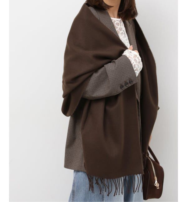 JOURNAL STANDARD relume「アクリル無地ストール」|マフラー|ブラウン