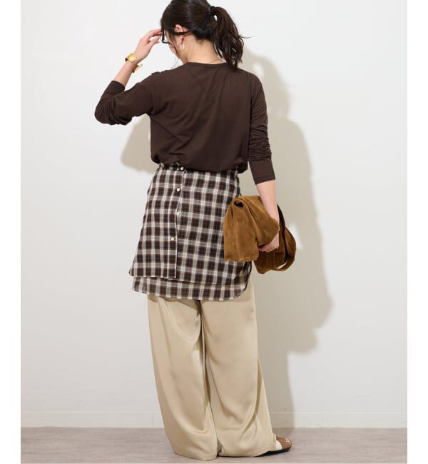 JOURNAL STANDARD relume「《追加4》シアークルーネックロングTシャツ」|Tシャツ・カットソー|