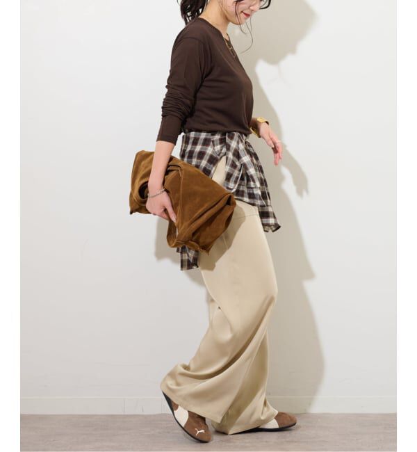 JOURNAL STANDARD relume「《追加5》シアークルーネックロングTシャツ」|Tシャツ・カットソー|