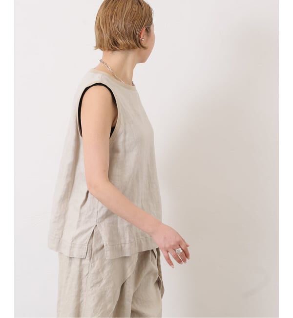 journal standard luxe「《予約》フレンチリネンツイルノースリーブブラウス」|シャツ・ブラウス|