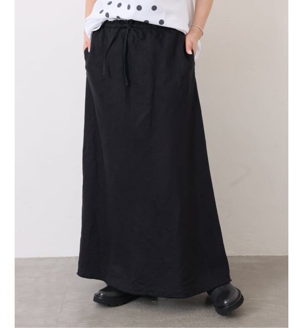 journal standard luxe「《予約》フレンチリネンツイルスカート」|スカート|ブラック