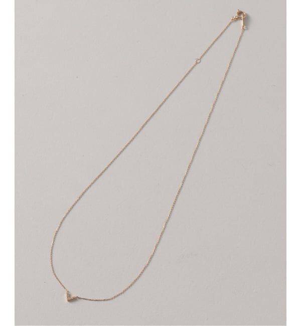 Lilas by Spick&Span「《WEB限定》Vラインダイヤネックレス K10」|ネックレス|