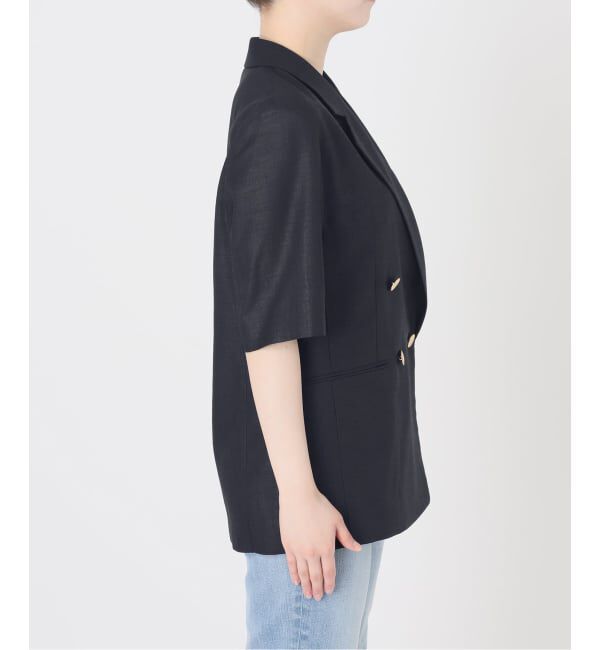 Spick and Span「《一部店舗+WEB限定 / 追加2》ドライクロスハーフスリーブジャケット」|テーラードジャケット|