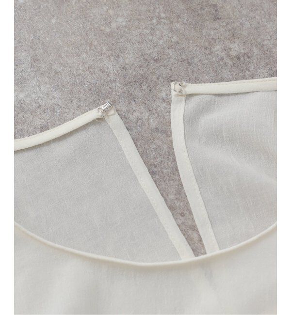 NOBLE「ファジーシフォンプリーツボリュームブラウス」|シャツ・ブラウス|