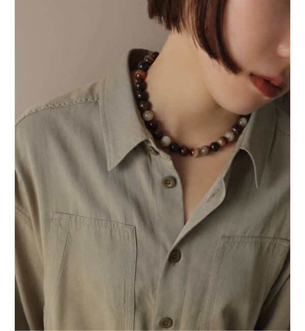 Spick and Span「【SAMH by LILAS】コネクトアゲートネックレス SV」|ネックレス|