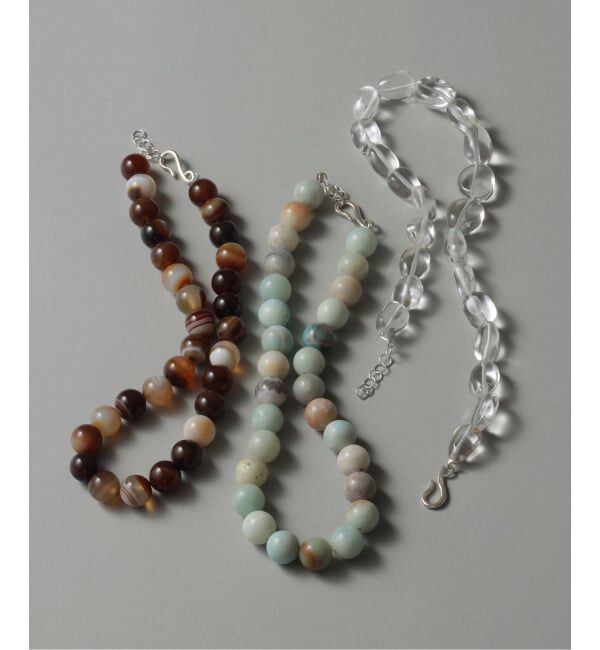 Spick and Span「【SAMH by LILAS】コネクトアゲートネックレス SV」|ネックレス|