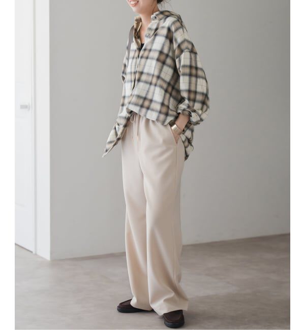 Spick and Span「メタルボタンオンブレーチェックルーズシャツ」|シャツ・ブラウス|