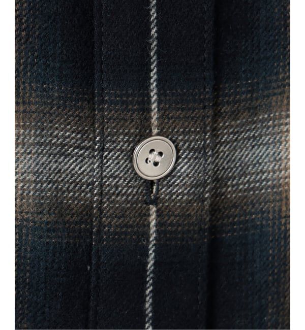 Spick and Span「メタルボタンオンブレーチェックルーズシャツ」|シャツ・ブラウス|