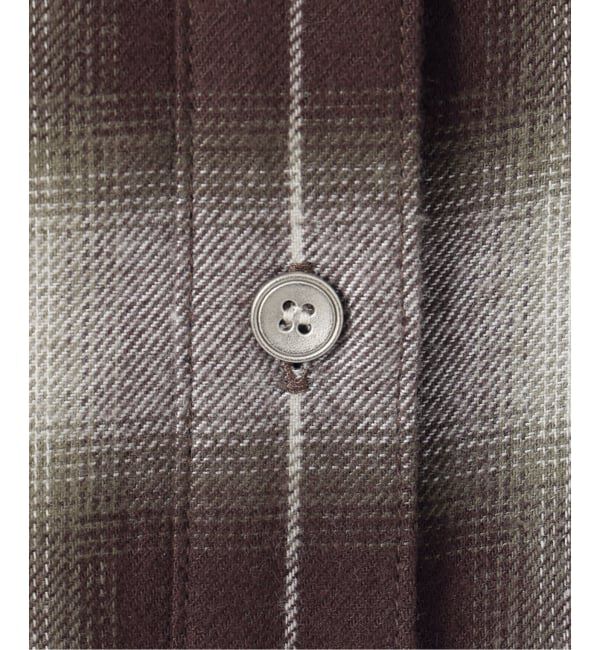 Spick and Span「メタルボタンオンブレーチェックルーズシャツ」|シャツ・ブラウス|