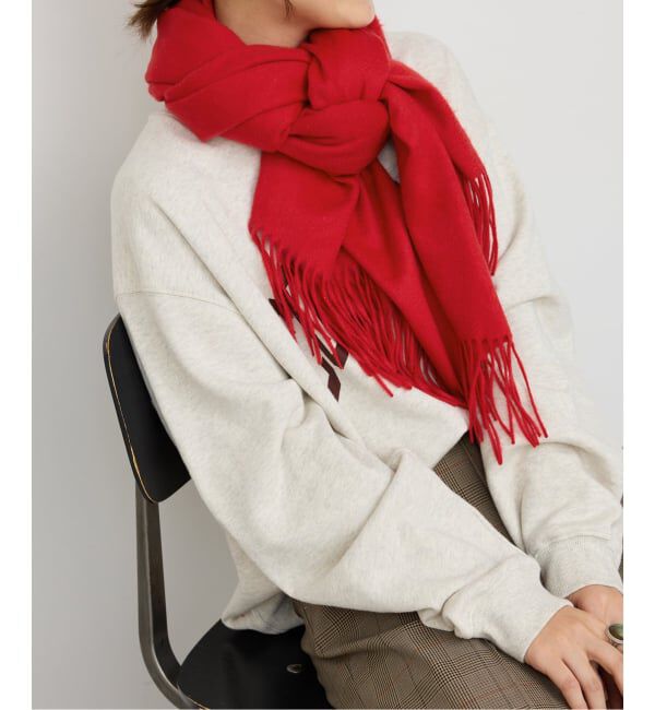 Spick and Span「Spick & Span カシミヤストール」|ストール|レッド