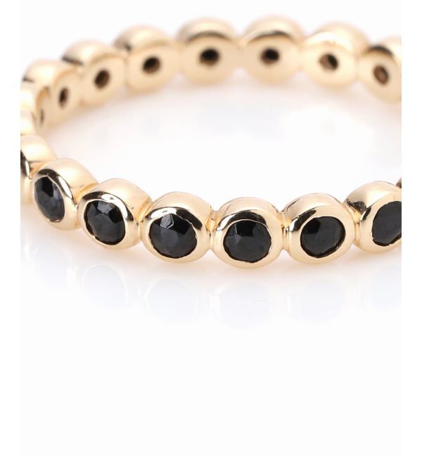 Lilas by Spick&Span「オニキスフクリンフルエタニティーリング K10」|リング|