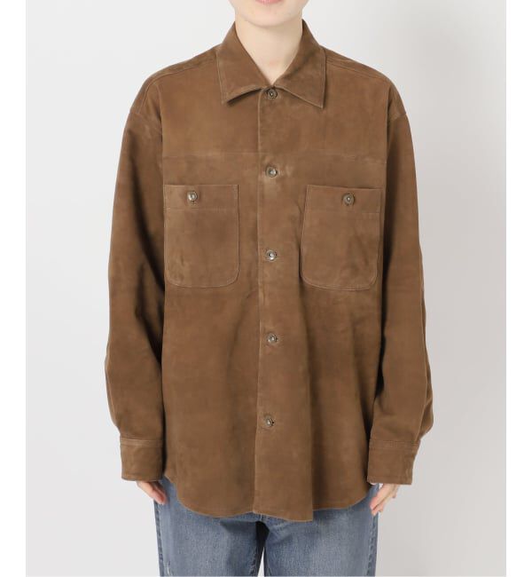 FRAMeWORK「THRIFTY LOOK 別注 SUEDESHIRTブルゾン」|ライダースジャケット|