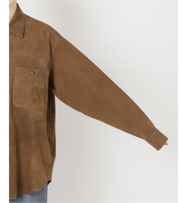 FRAMeWORK「THRIFTY LOOK 別注 SUEDESHIRTブルゾン」|ライダースジャケット|