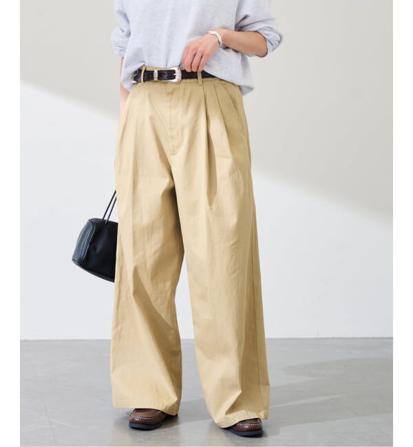 FRAMeWORK「ワイドチノパンツ」|チノ|