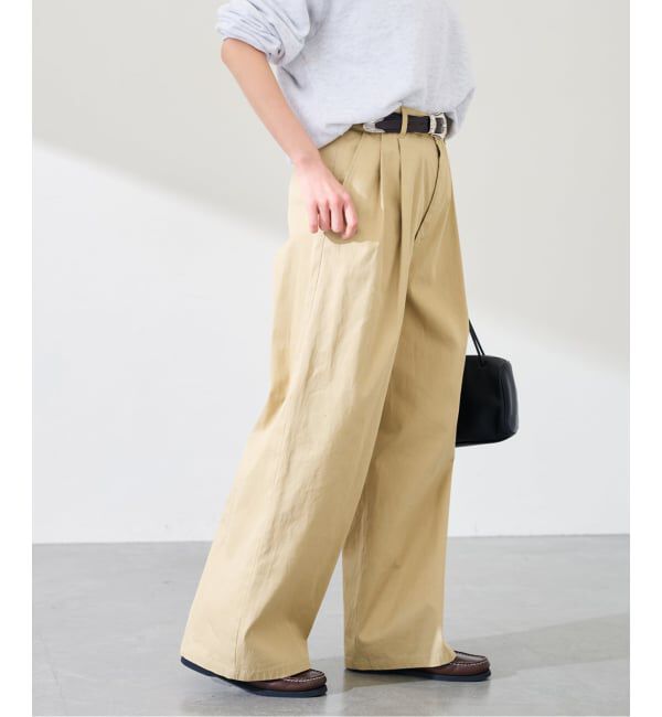 FRAMeWORK「ワイドチノパンツ」|チノ|