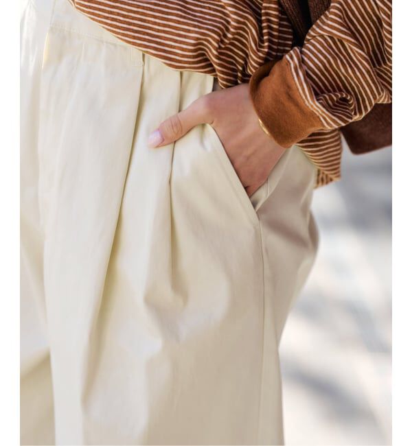 FRAMeWORK「ワイドチノパンツ」|チノ|