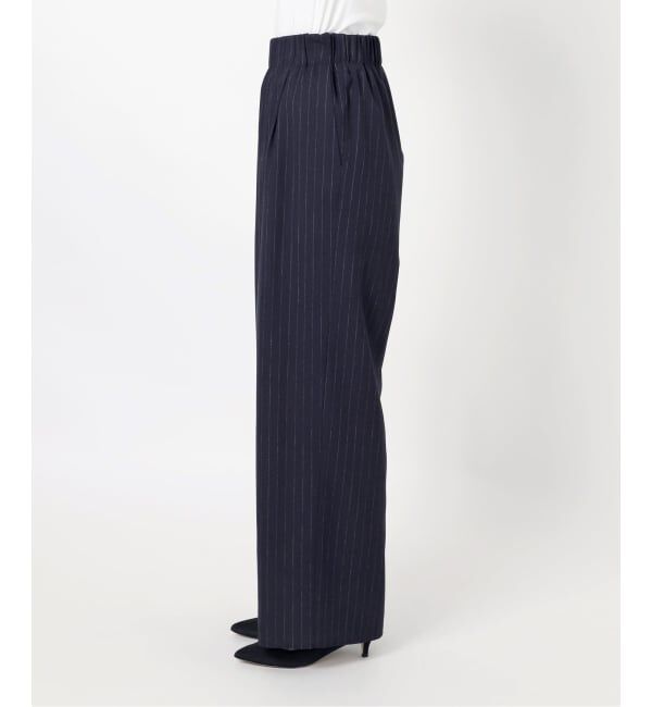 Spick and Span「ピンストライプイージーパンツ」|スラックス|