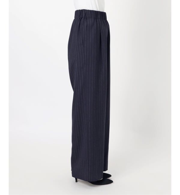 Spick and Span「ピンストライプイージーパンツ」|スラックス|