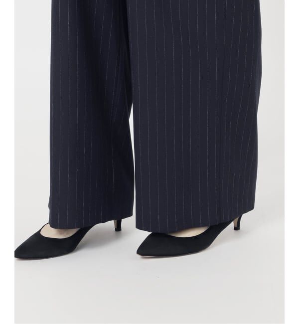 Spick and Span「ピンストライプイージーパンツ」|スラックス|