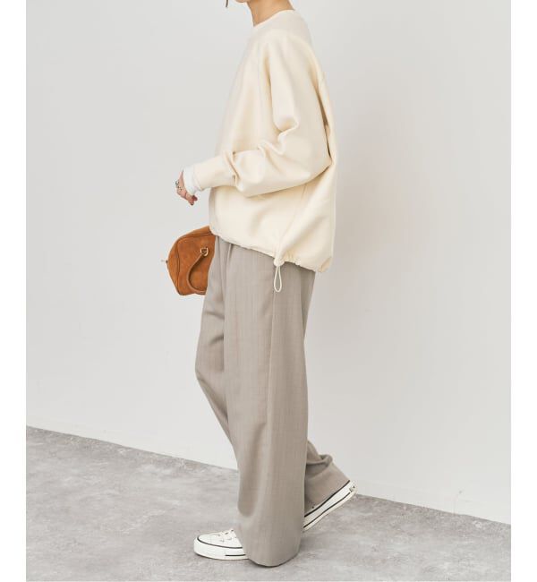 Spick and Span「ピンストライプイージーパンツ」|スラックス|