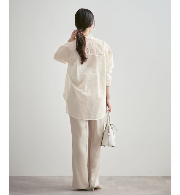 NOBLE「シアーストライプ2wayシャツ」|シャツ・ブラウス|