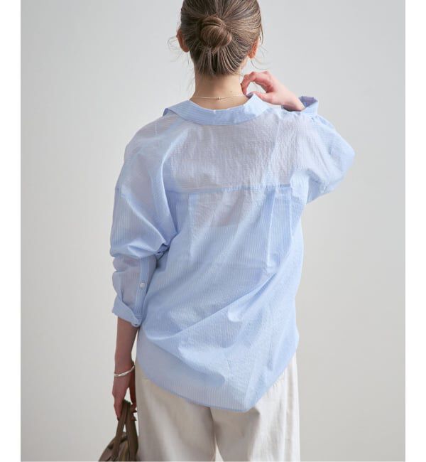 NOBLE「シアーストライプ2wayシャツ」|シャツ・ブラウス|