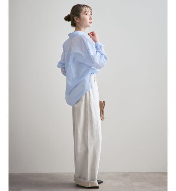 NOBLE「シアーストライプ2wayシャツ」|シャツ・ブラウス|