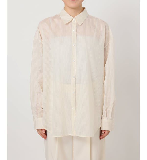 NOBLE「シアーストライプ2wayシャツ」|シャツ・ブラウス|
