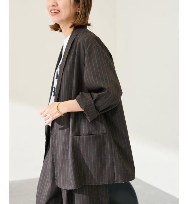 FRAMeWORK「TOPカラーボタンレスジャケット」|その他|