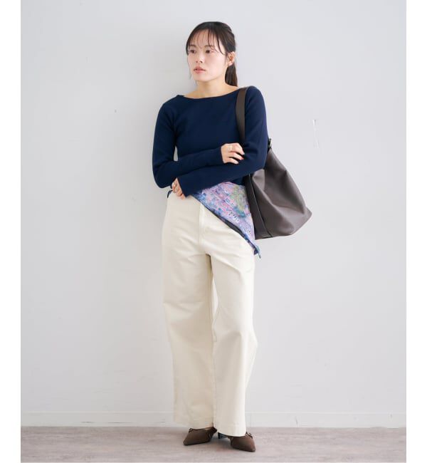 U by SPICK&SPAN「ワイドリブロングスリーブニット」|ニット・セーター|