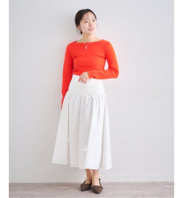 U by SPICK&SPAN「ワイドリブロングスリーブニット」|ニット・セーター|